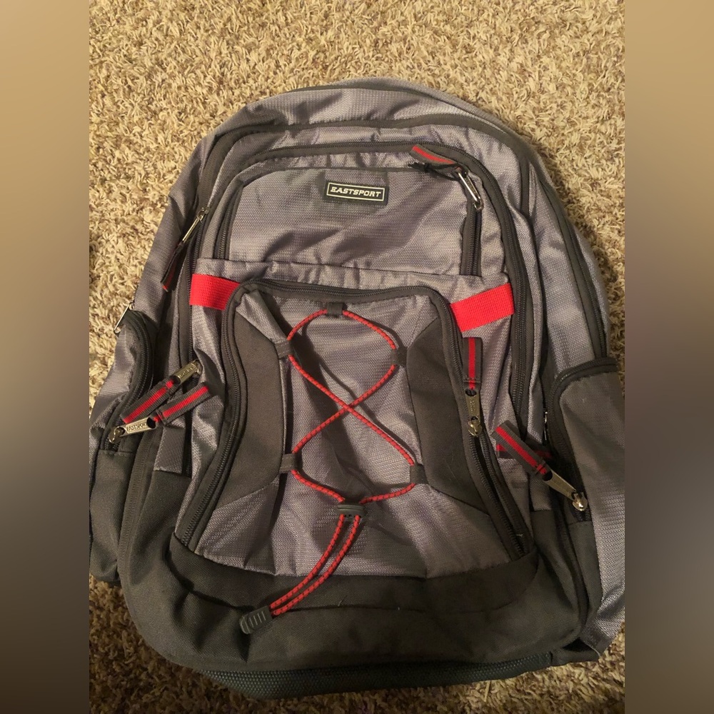 Eastsport backpack grey and red